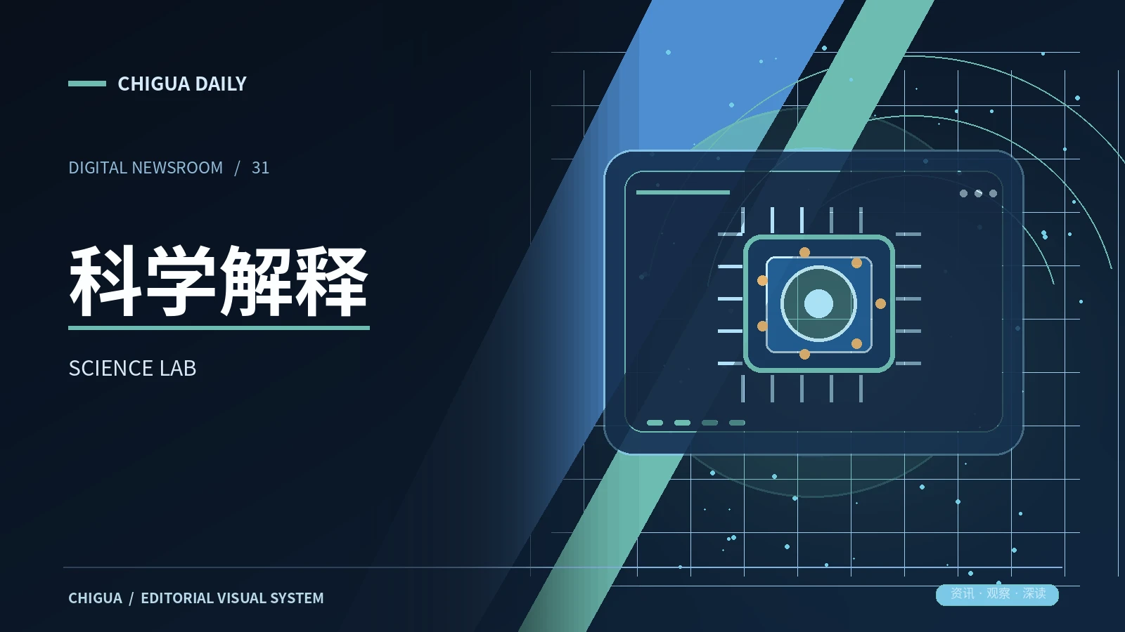 科学解释主题视觉